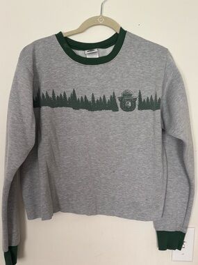 Vintage Smokey the Bear Cropped Sweatshirt